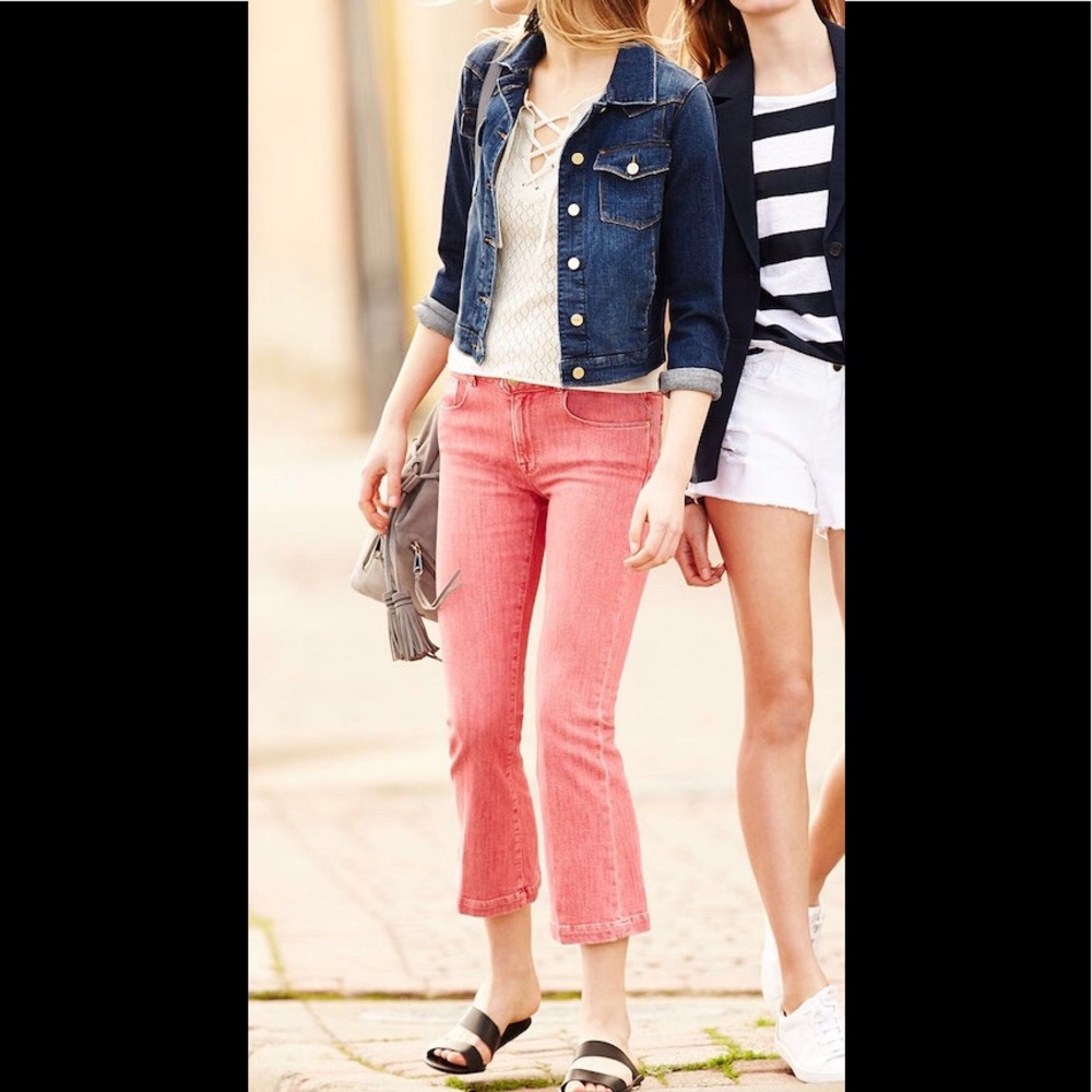 FRAME Le Color Crop Mini Boot-Cut Jeans